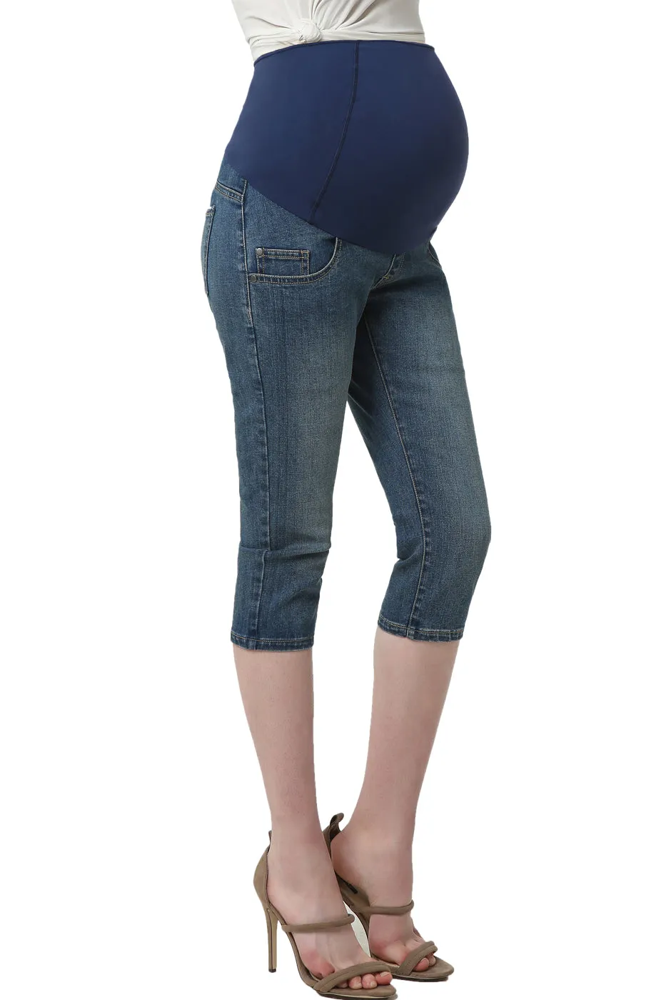 Kimi   Kai Maternity "Courtney" Capri Jeans