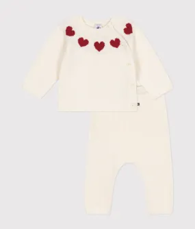 Knit Sweater Heart 2-Piece Set - Petit Bateau FW24