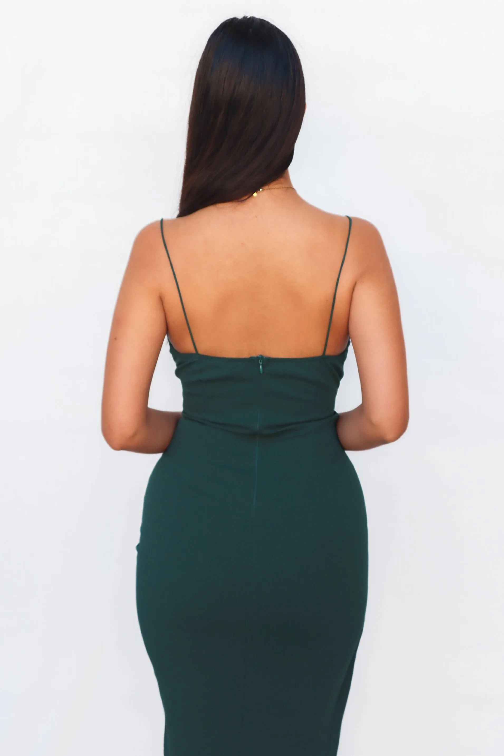 Kylie Bodycon Dress - Emerald Green