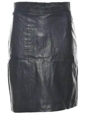 Leather Pencil Skirt - M