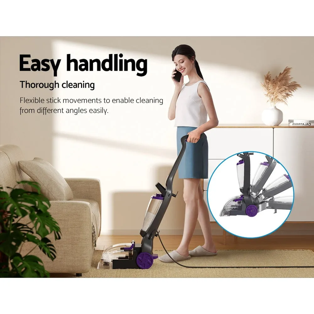 Lightweight 800W Carpet Washer with Twin Tanks - Devanti