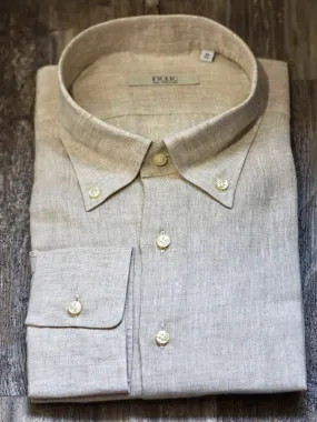 Linen Dress Shirt - Heather Grey