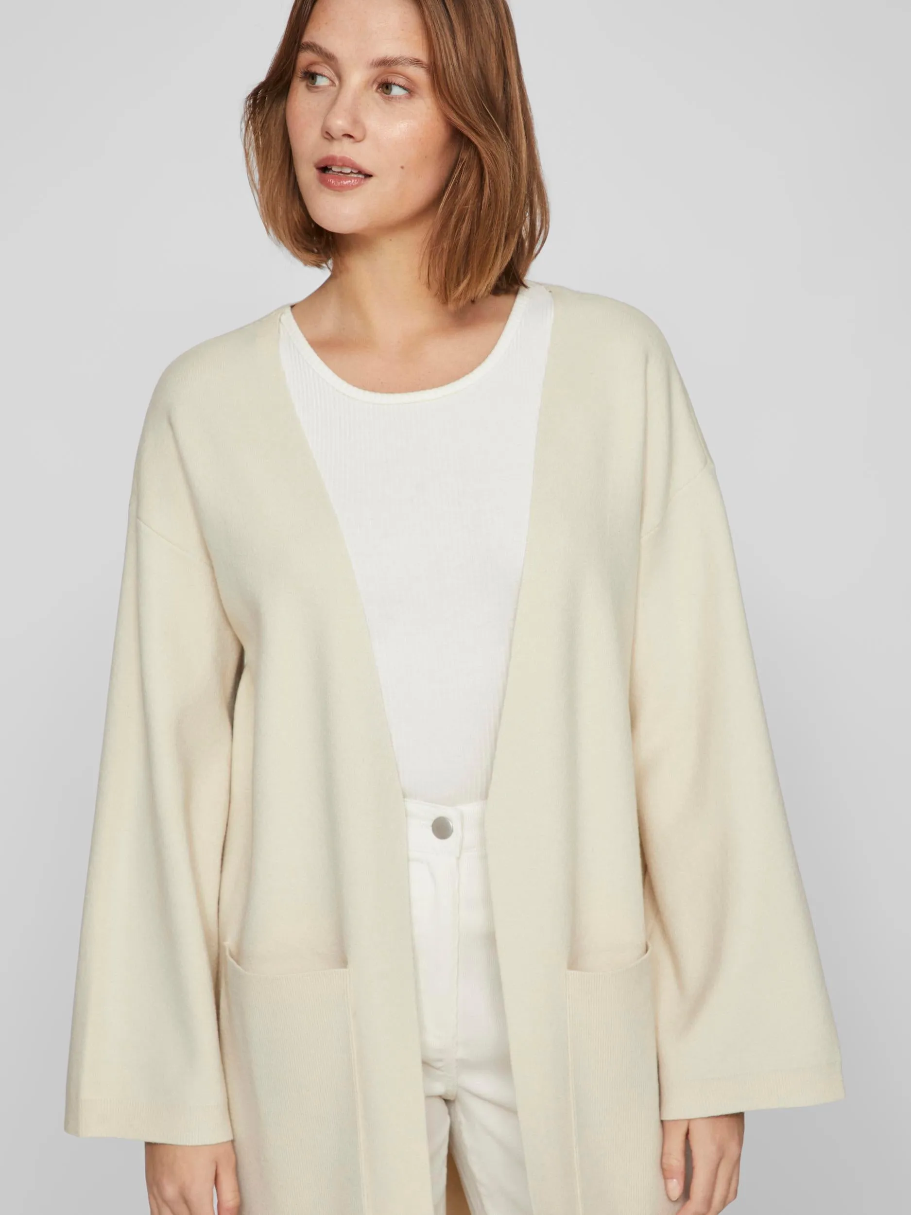 LOLO L/S KNIT CARDIGAN (CREAM)