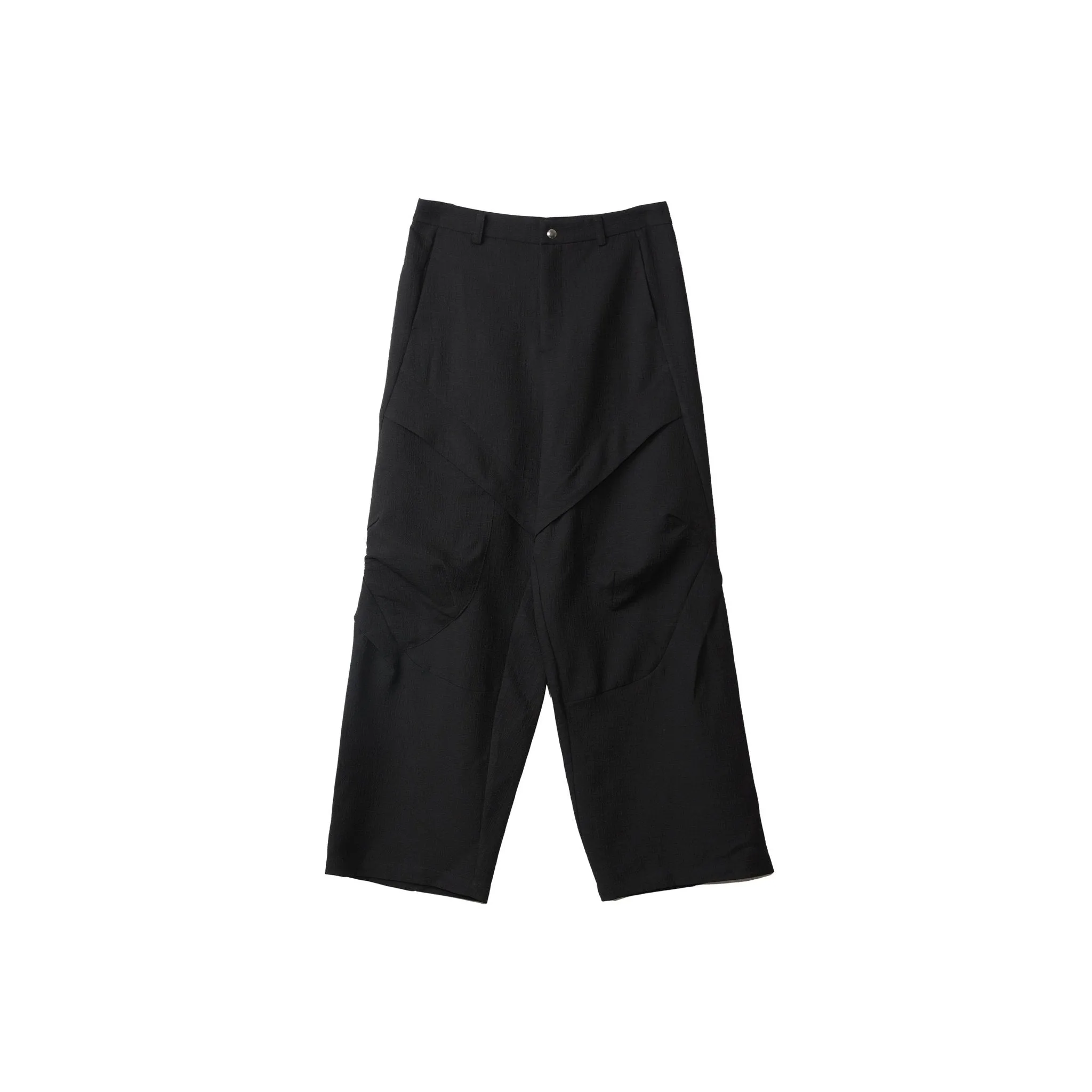 Loose Structure Pants in Black