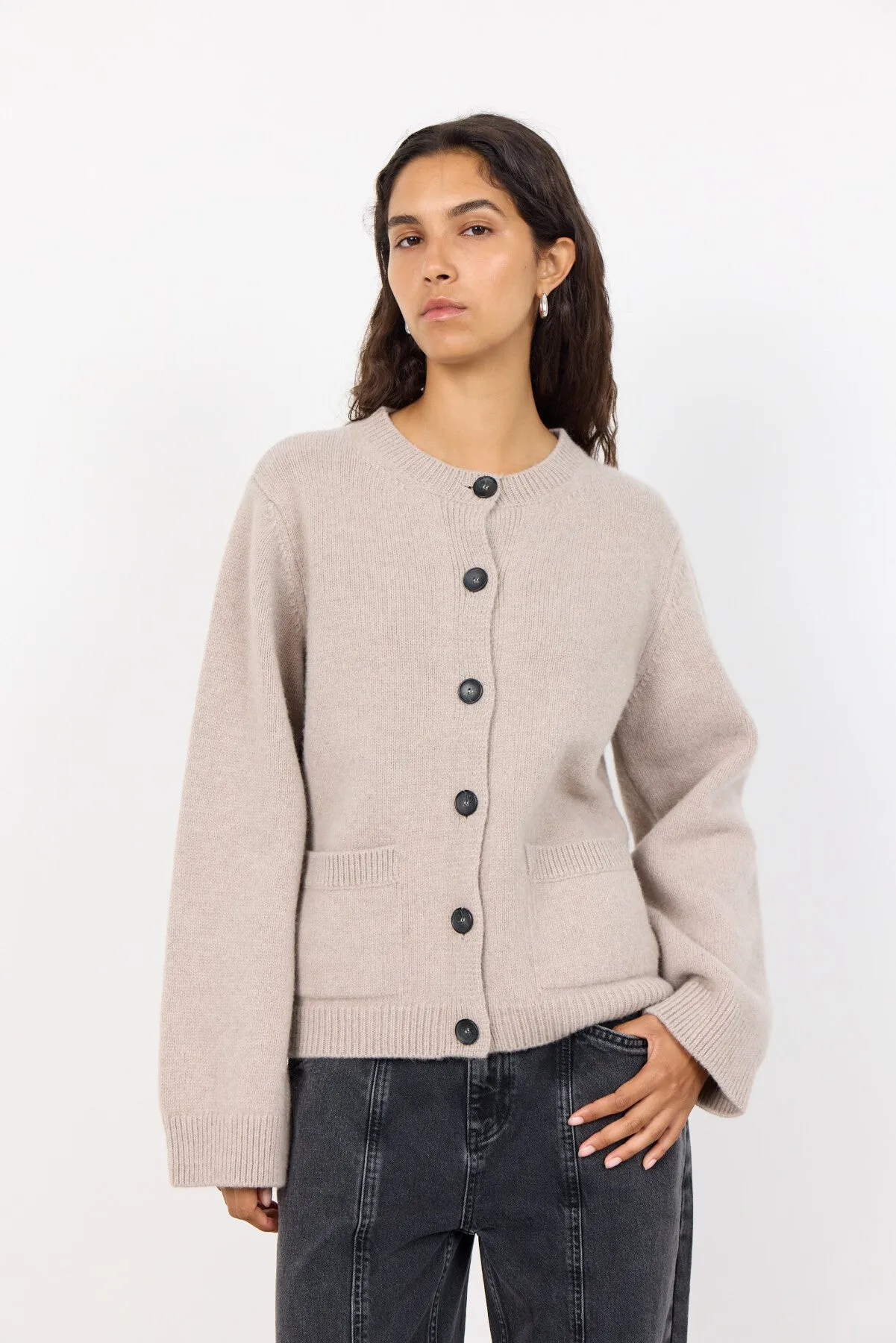 LR-PERLE 9 Cardigan Sand