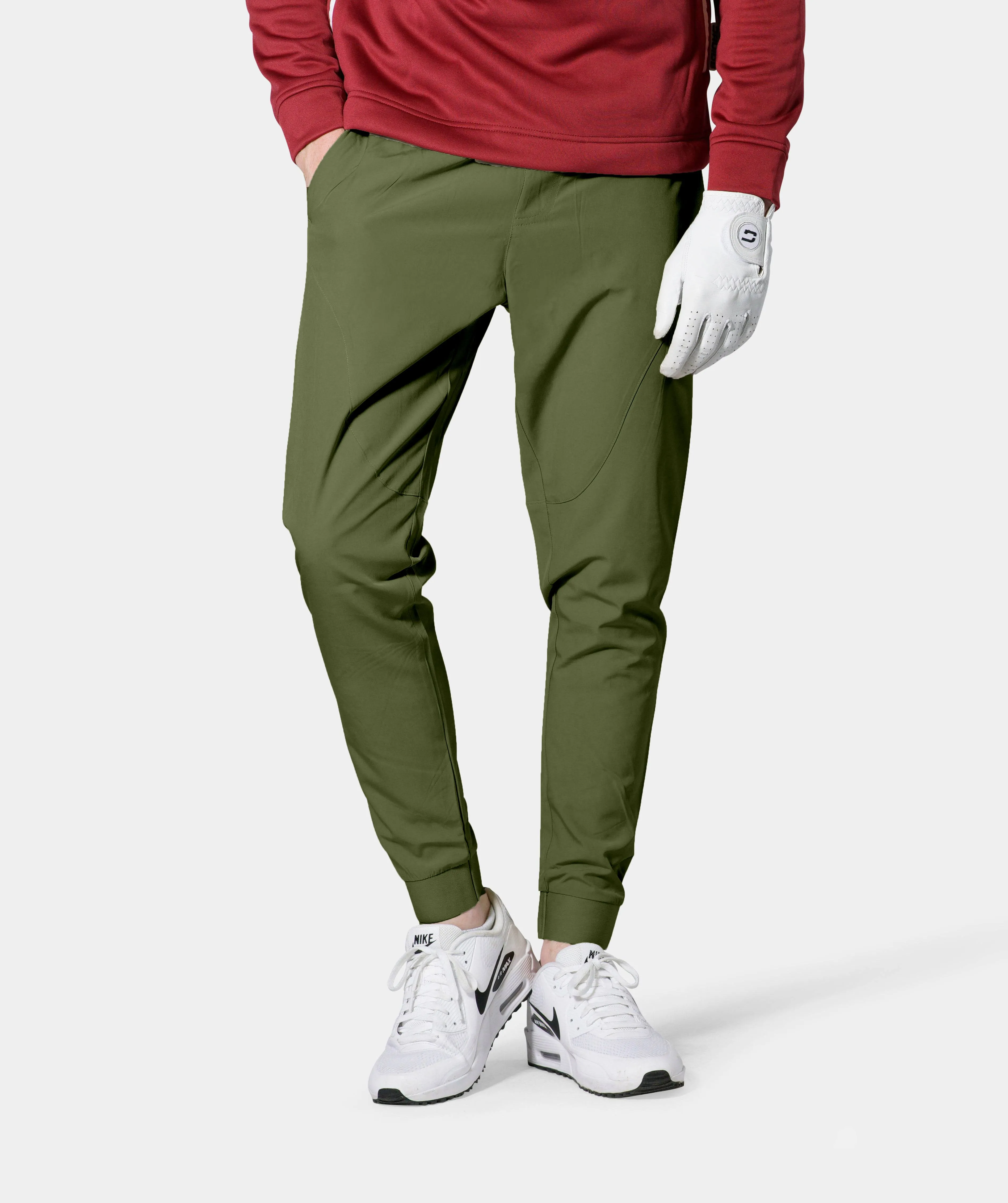 LUXE GOLF JOGGERS - KHAKI