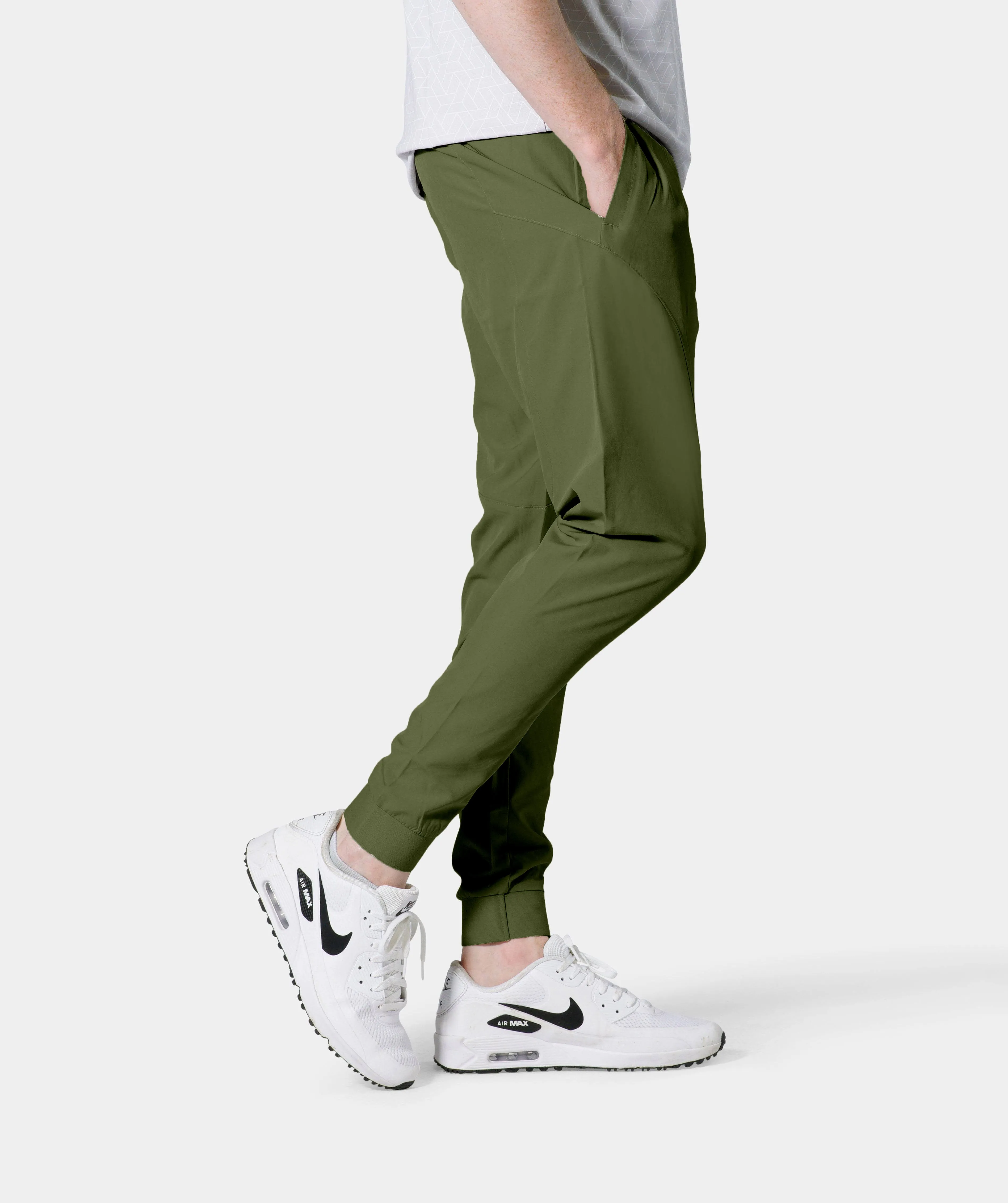 LUXE GOLF JOGGERS - KHAKI