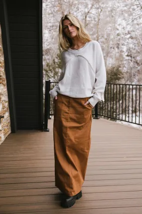 Madelynn Skirt in Brown - FINAL SALE