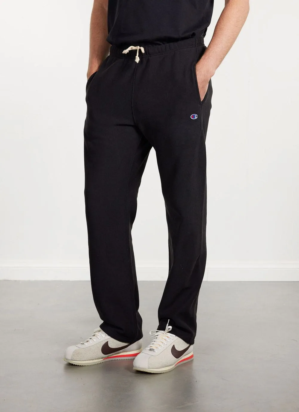 Mascot Straight Leg Trackpants | Champion and Percival | Black