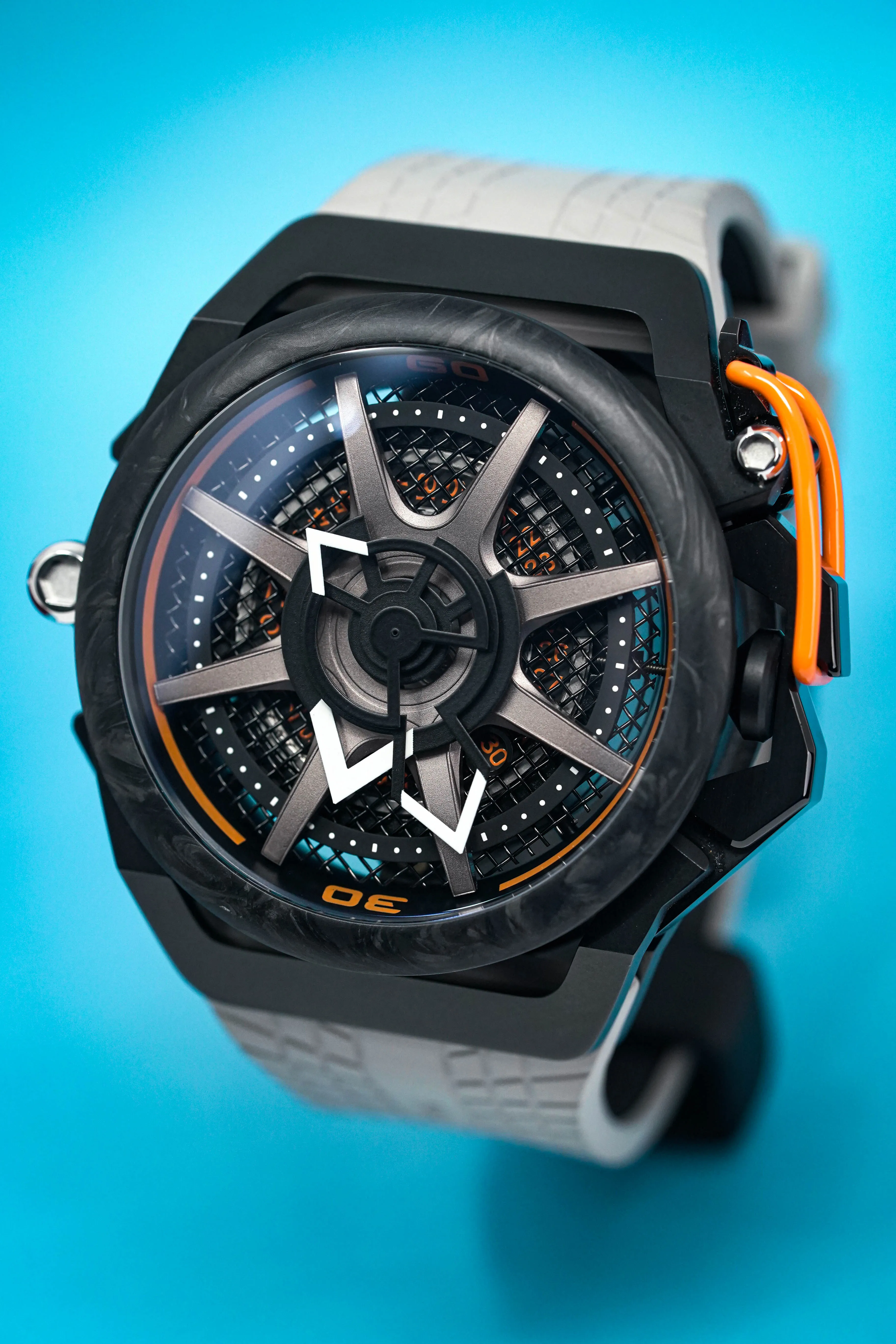 Mazzucato Reversible Watch Monza Orange Carbon