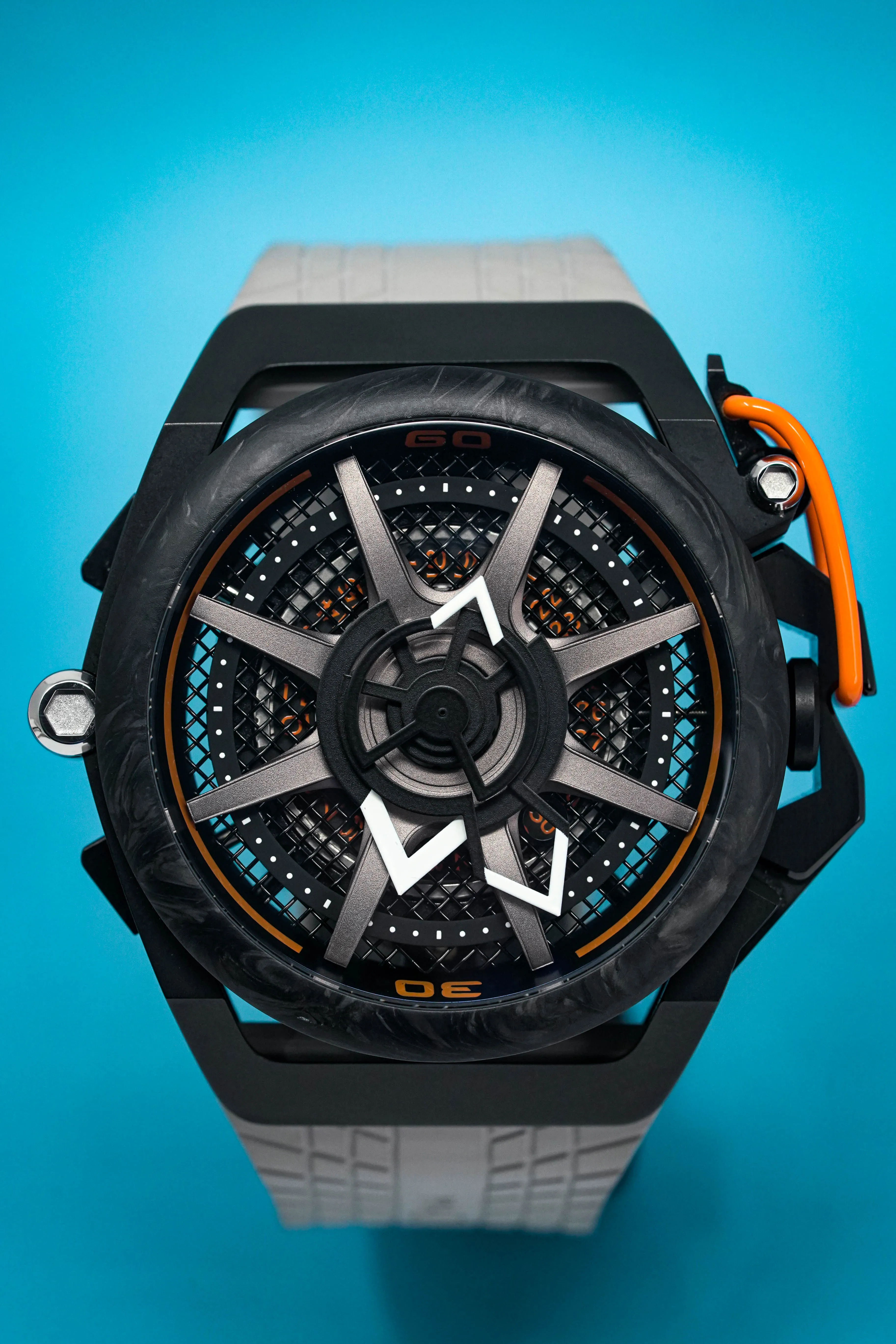 Mazzucato Reversible Watch Monza Orange Carbon