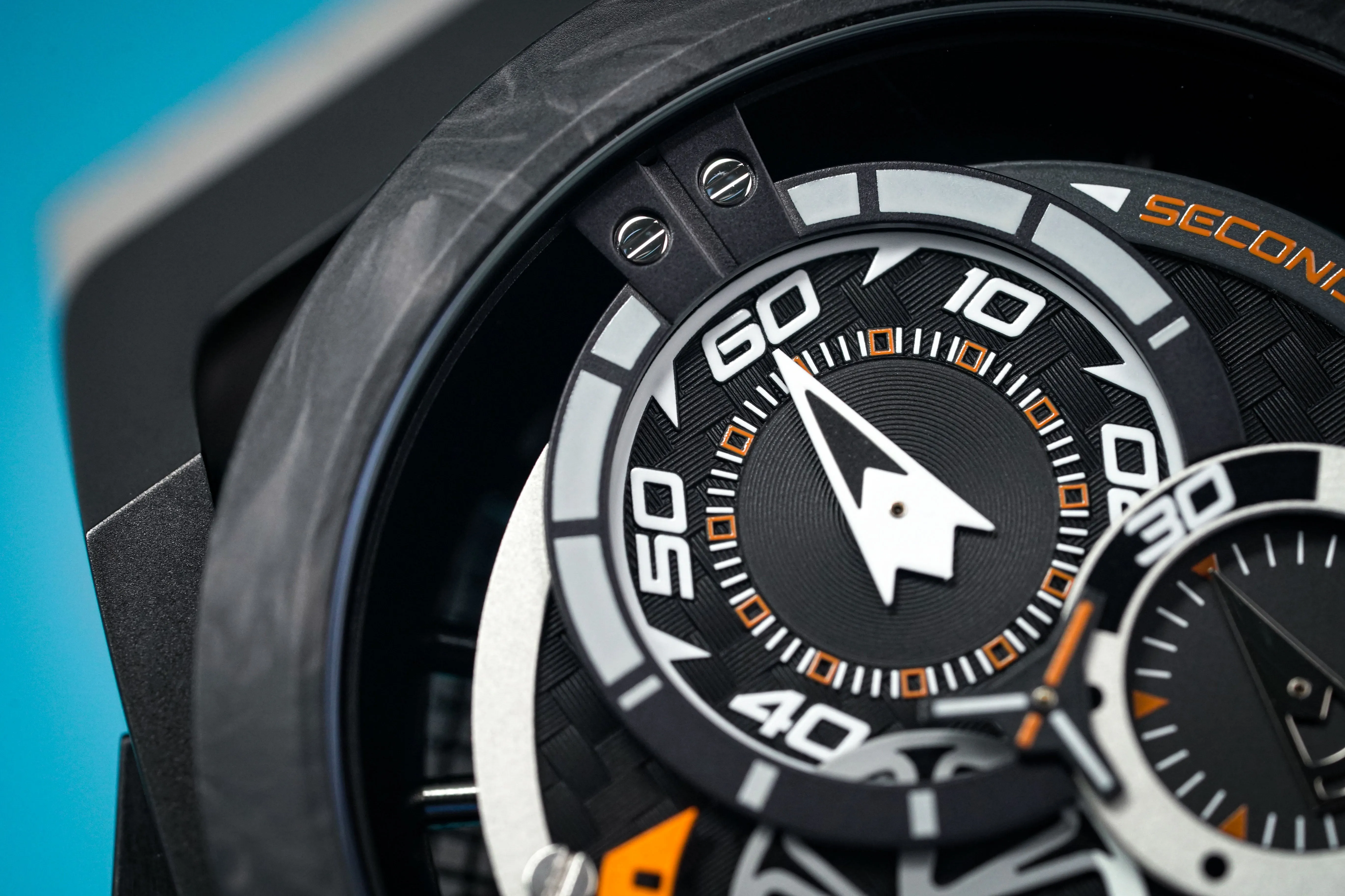 Mazzucato Reversible Watch Monza Orange Carbon