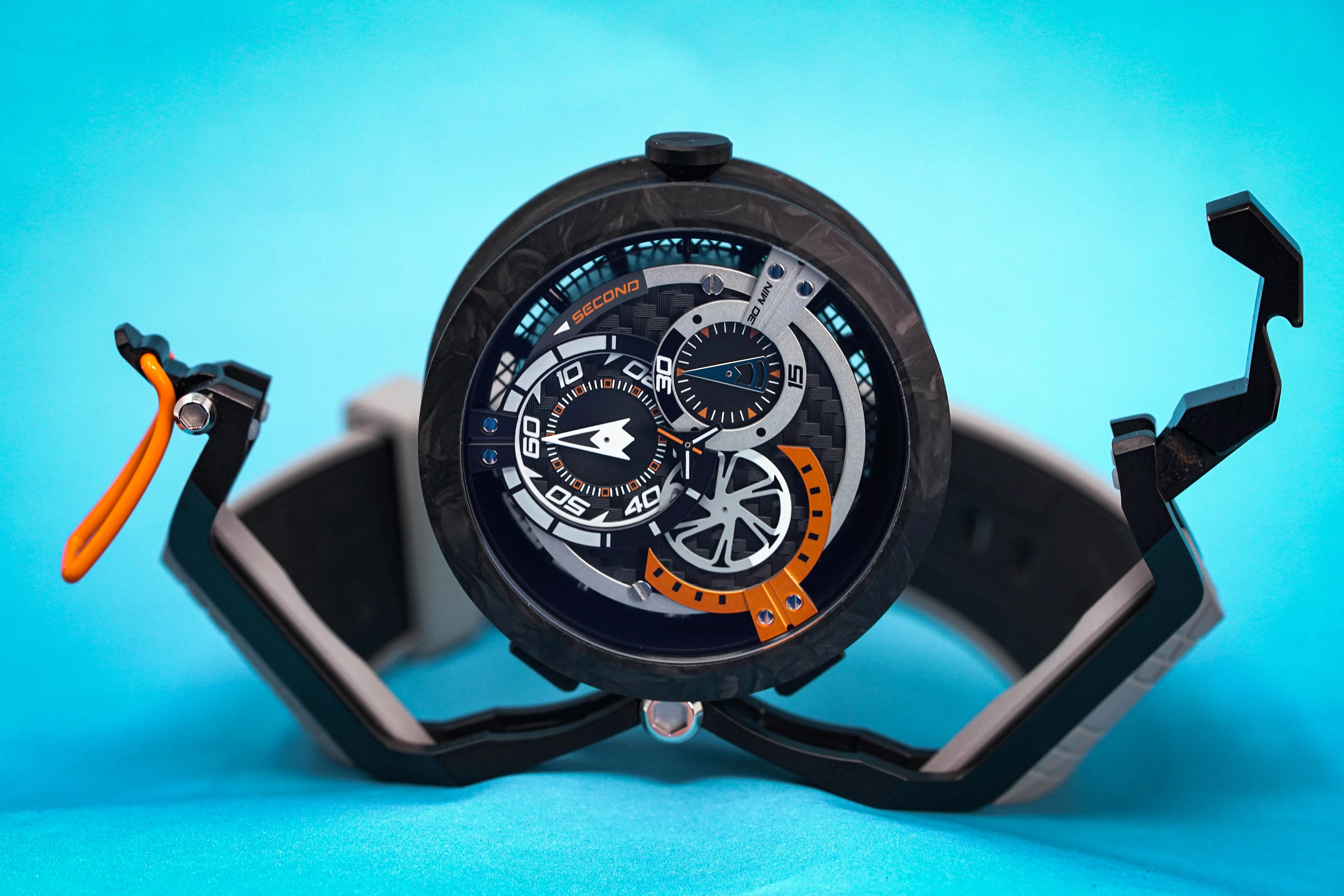 Mazzucato Reversible Watch Monza Orange Carbon