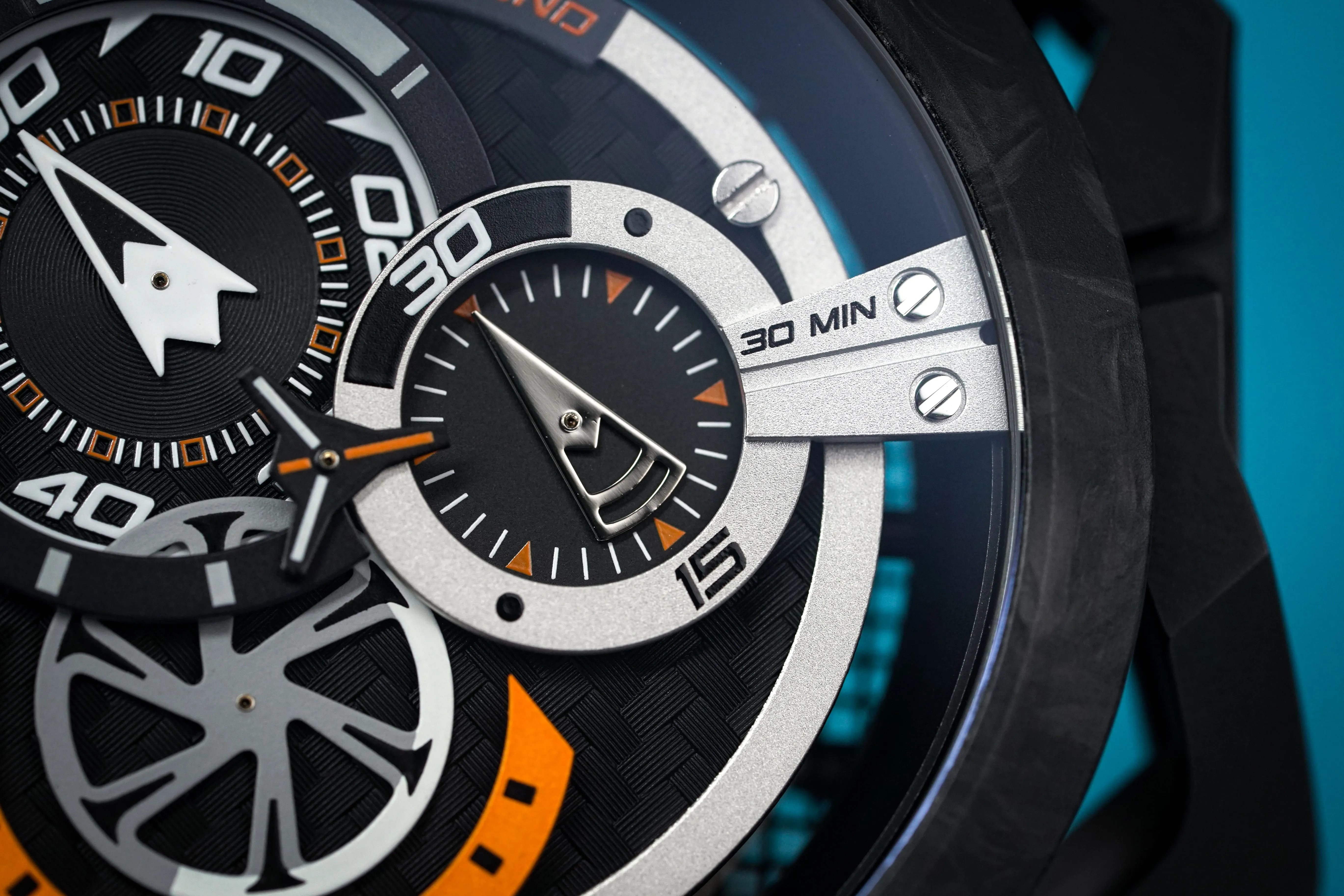 Mazzucato Reversible Watch Monza Orange Carbon