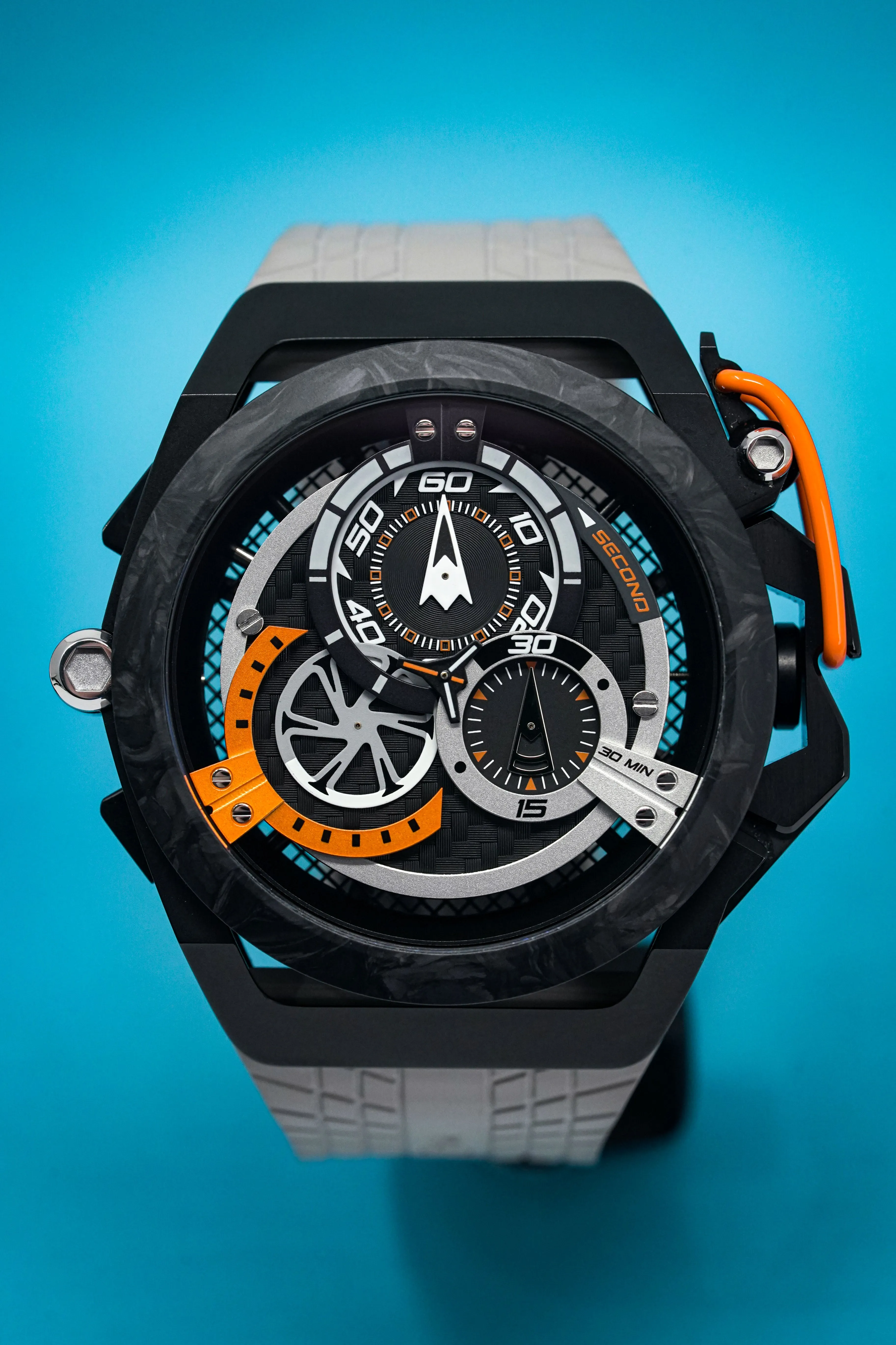 Mazzucato Reversible Watch Monza Orange Carbon