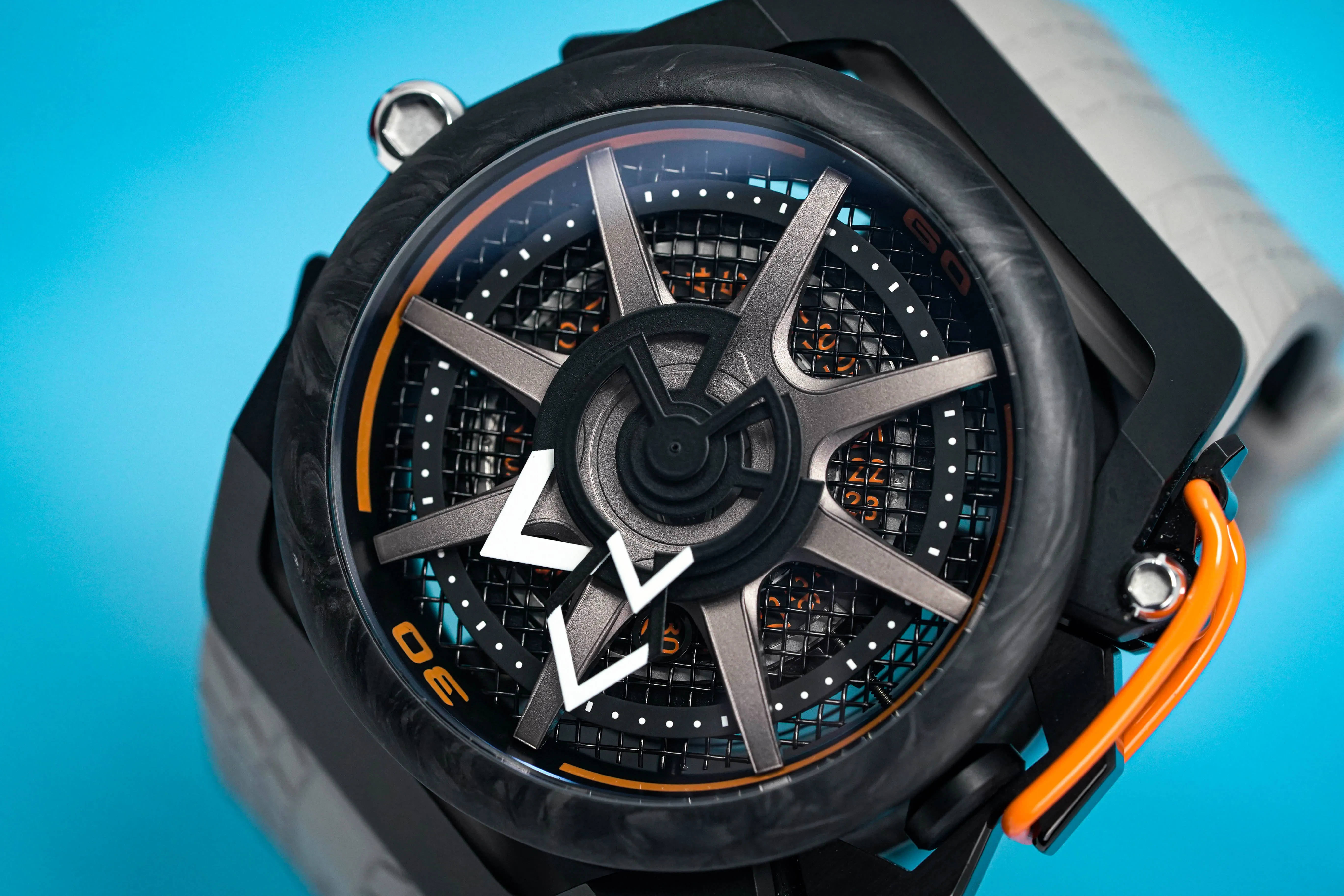 Mazzucato Reversible Watch Monza Orange Carbon