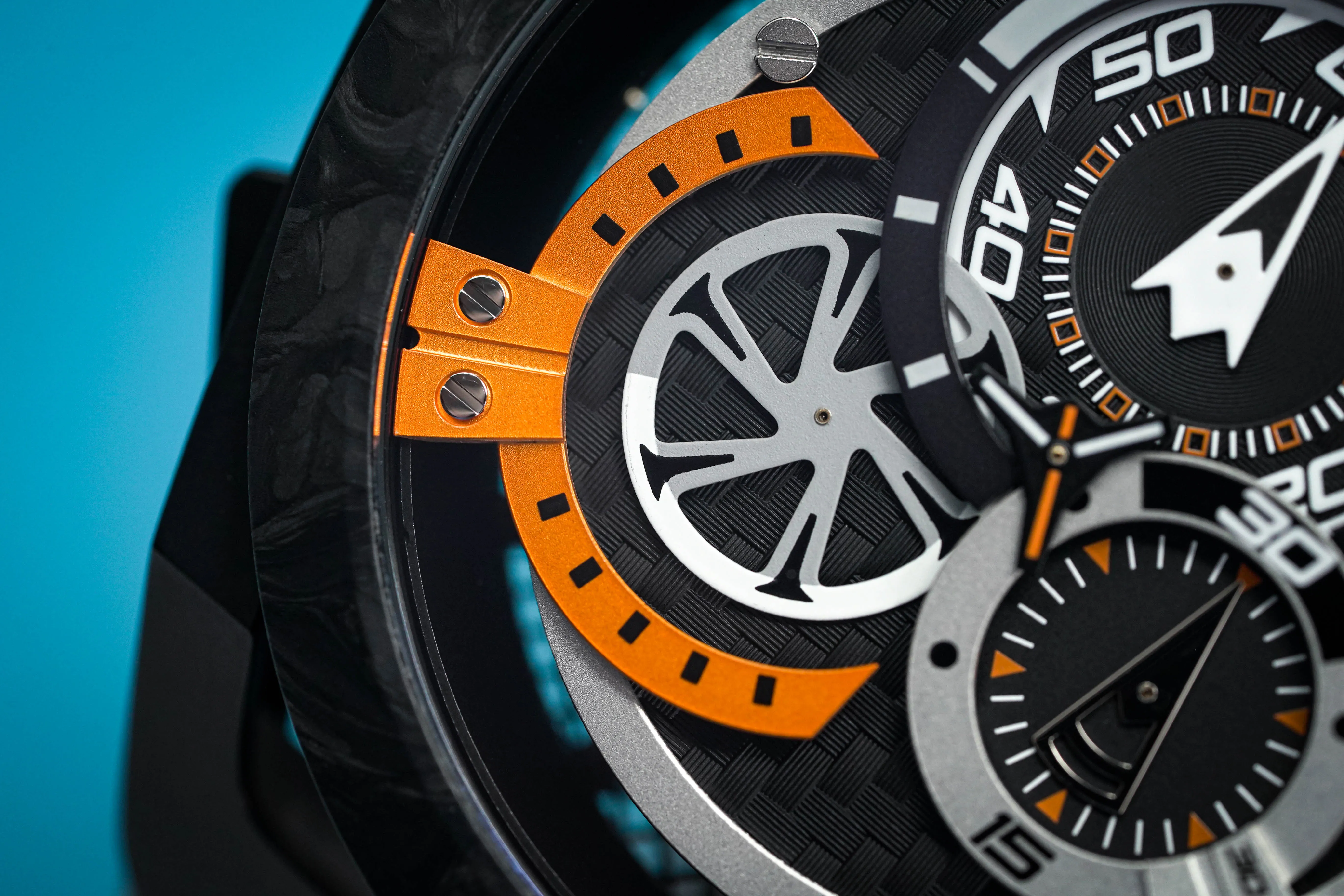 Mazzucato Reversible Watch Monza Orange Carbon