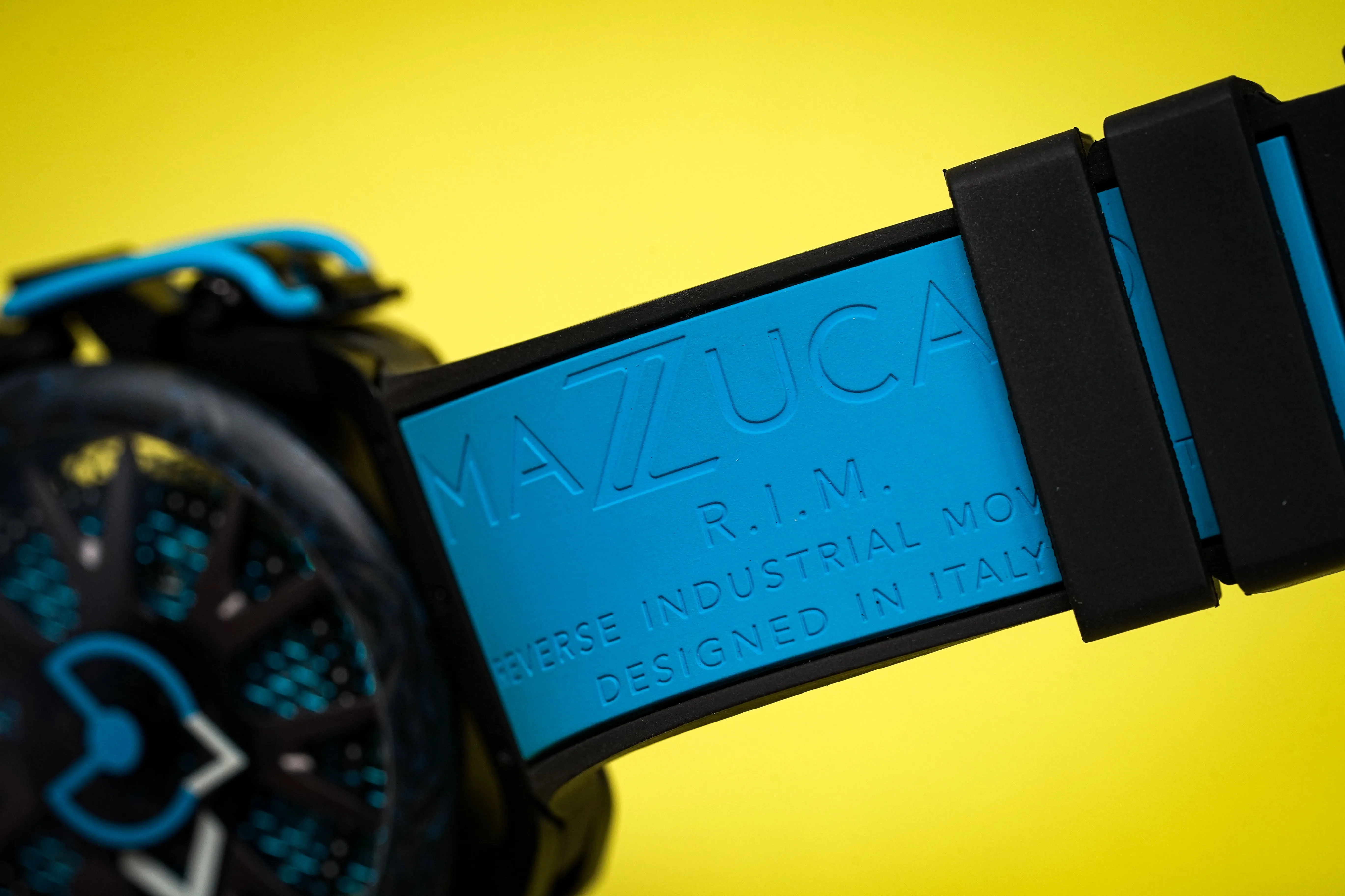 Mazzucato Watch Reversible Monza Blue Carbon F1-BK2925