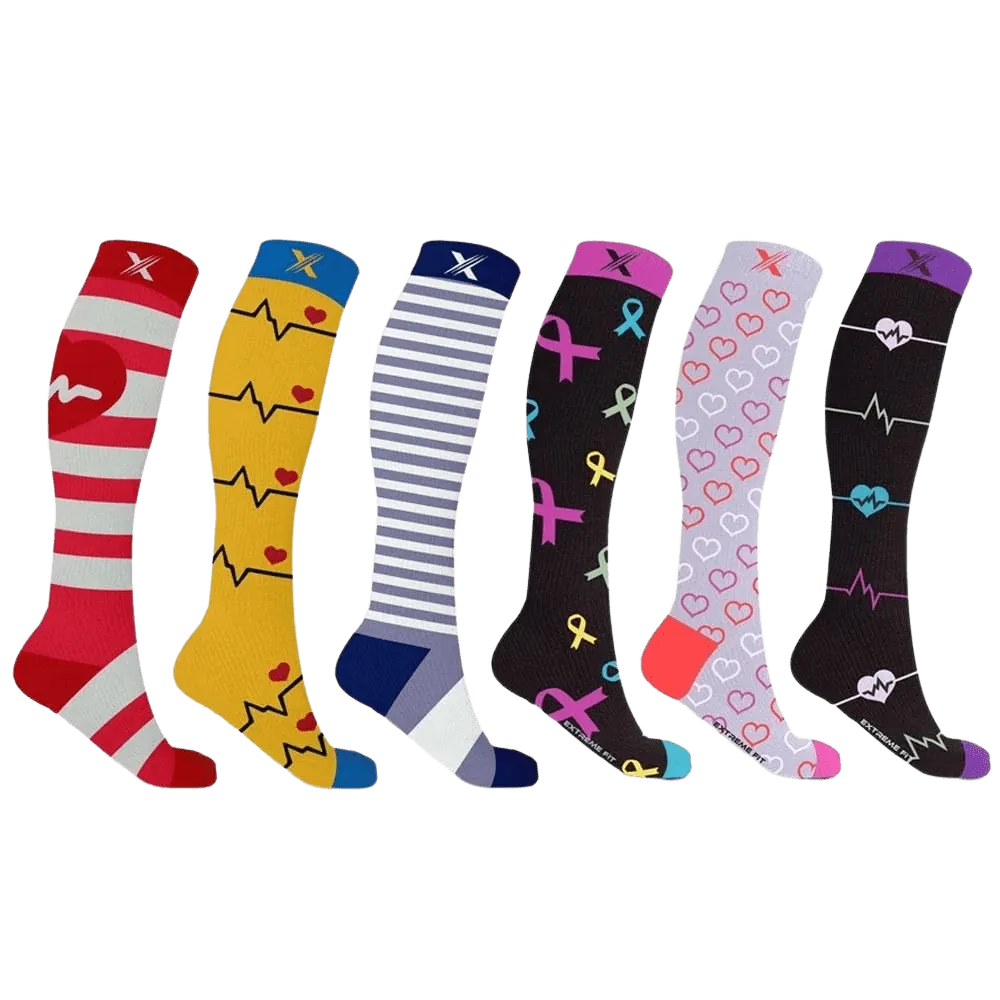 Medical Prints Compression Socks (6-Pairs)