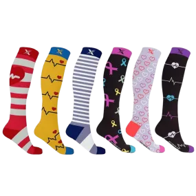 Medical Prints Compression Socks (6-Pairs)