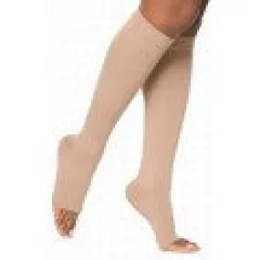 Mediven Plus 20-30mm,Calf w/Silicone Beaded Top Band,Beige,Open Toe, Size 2