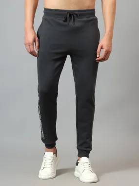 Men's Grey Solid Stretchable Casual Track Pant