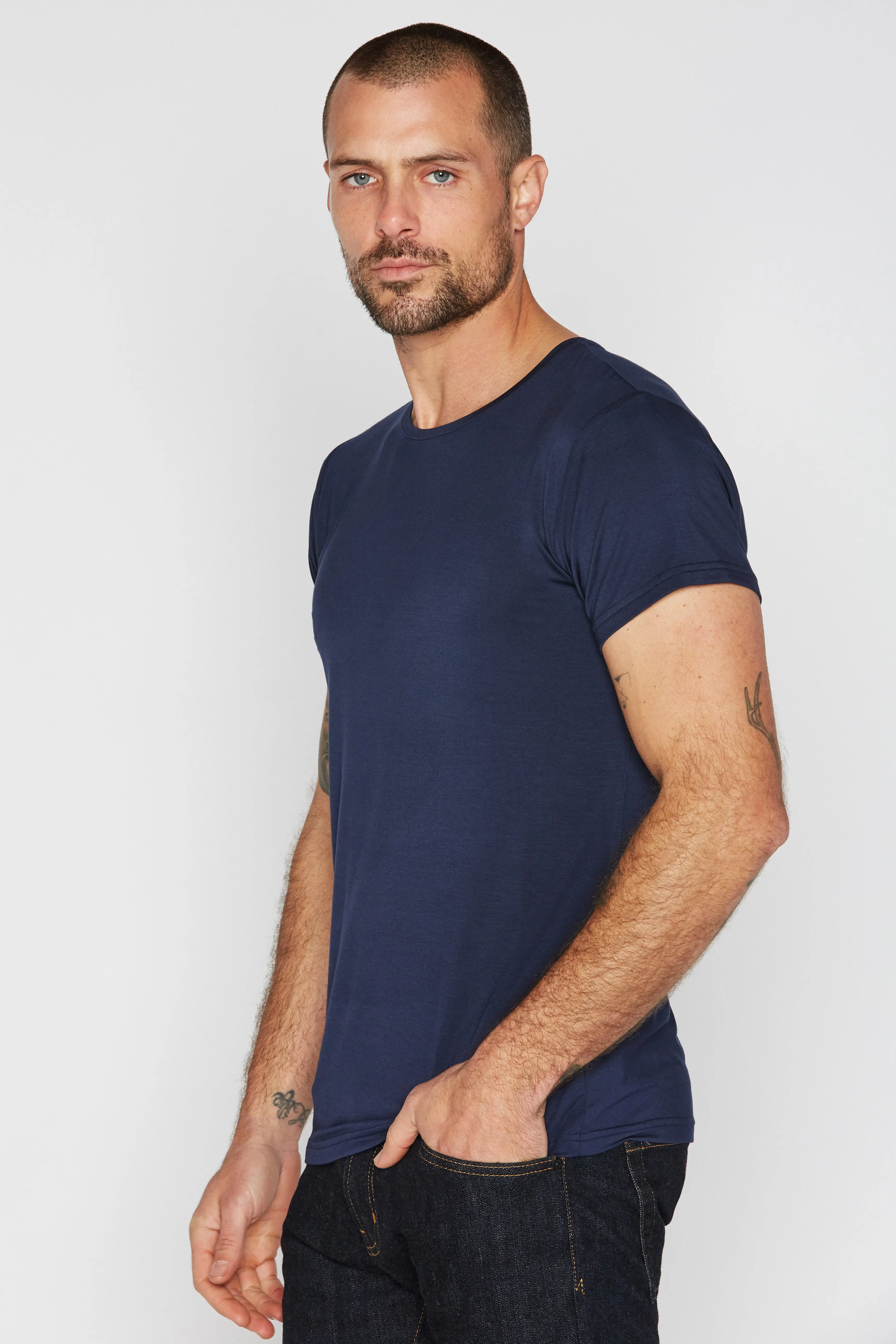 Men's Modal Crew Neck Tee