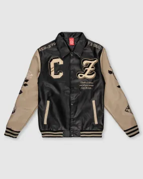 MEN'S PARADISE FULL PU VARSITY JACKET