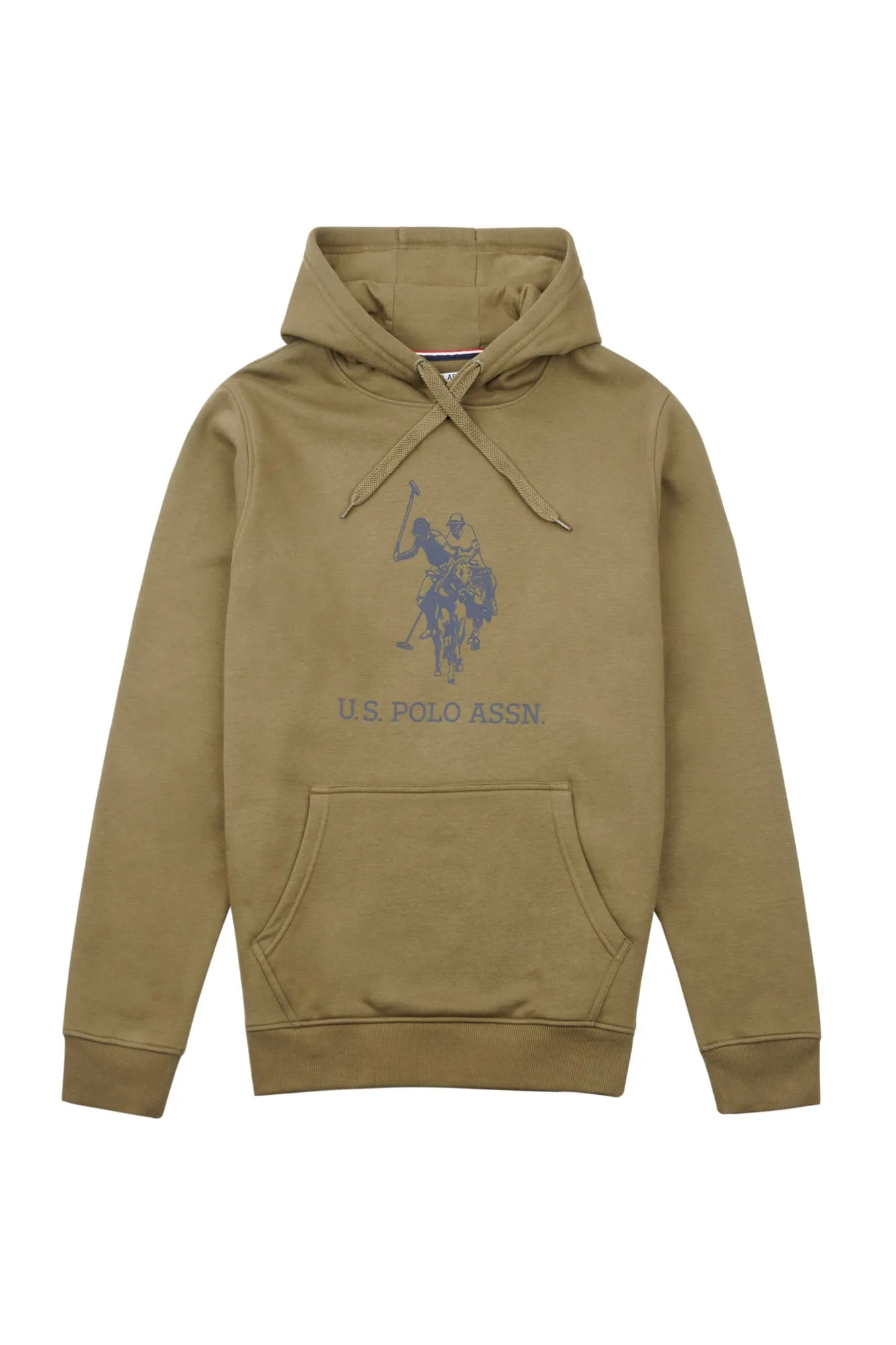 Mens Rider Brush Back Hoodie in Burnt Olive