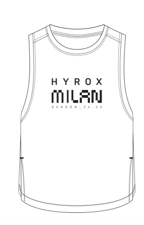 Milan W CITY PERFORMANCE TANK - white