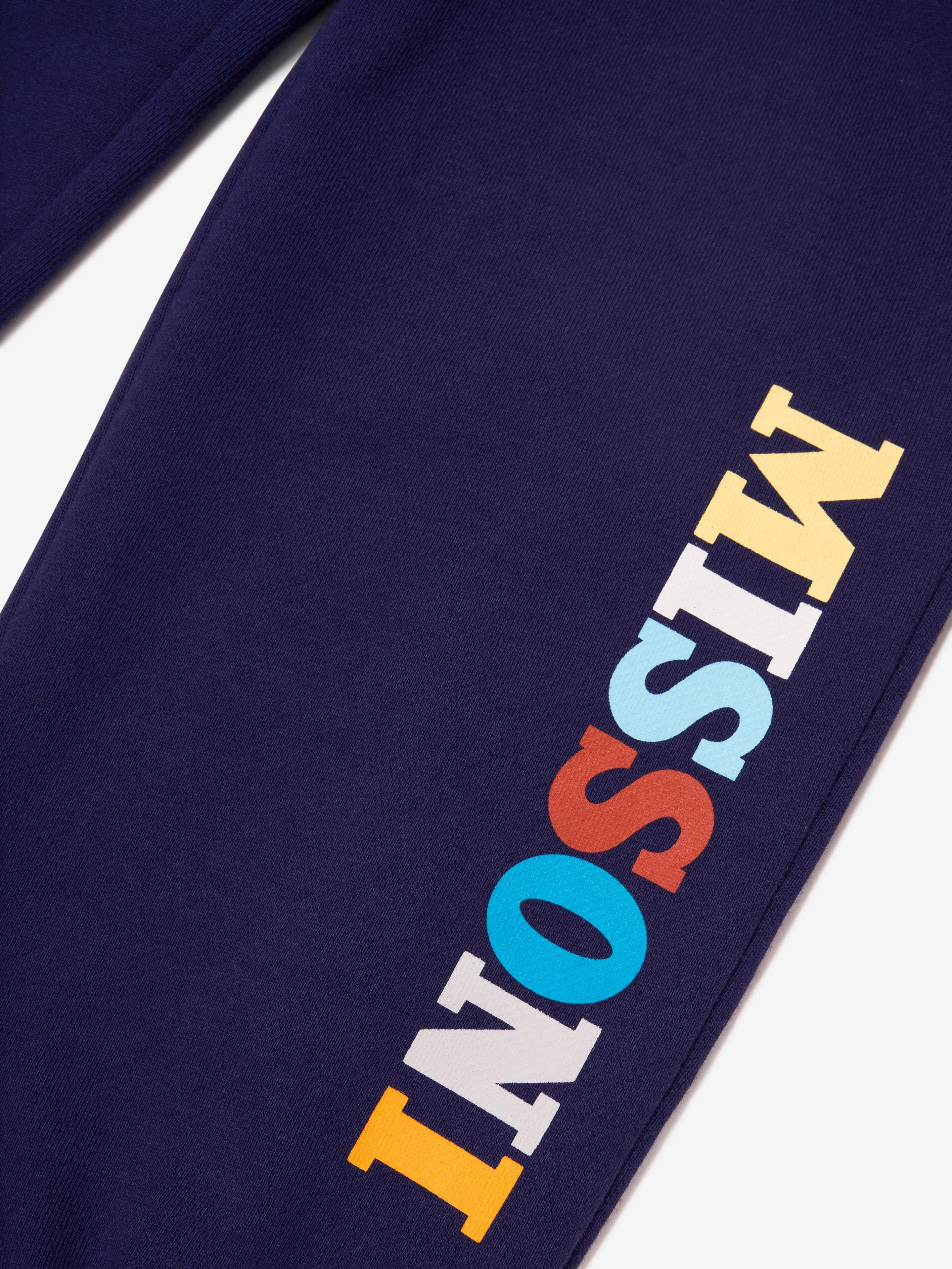 Missoni Boys Logo Joggers in Blue