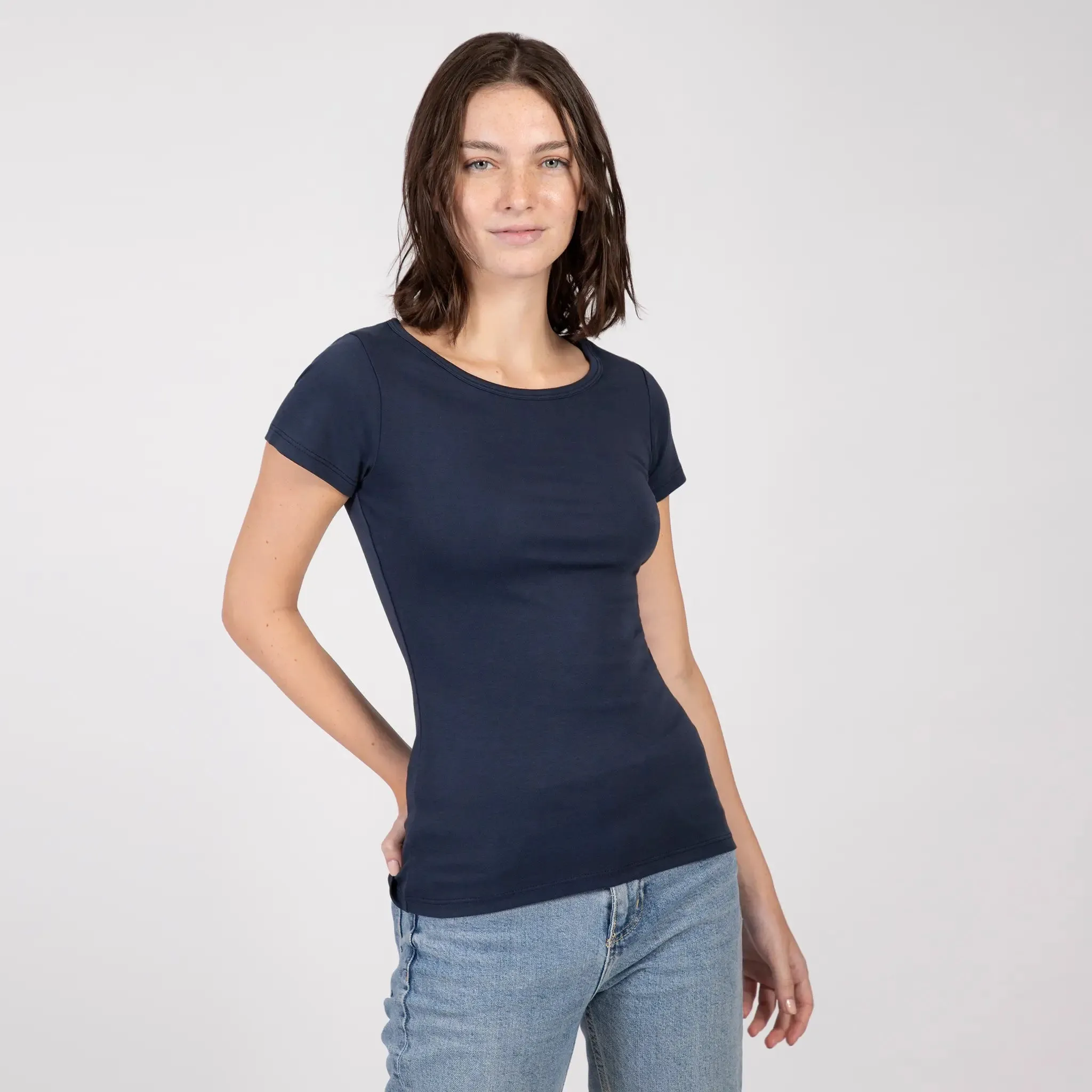 Mix 4 Pack - Women's Organic Crew Neck, V-Neck, Tank Top, & Long Sleeve