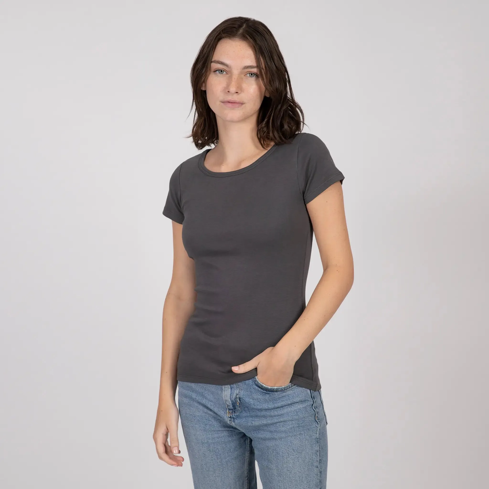 Mix 4 Pack - Women's Organic Crew Neck, V-Neck, Tank Top, & Long Sleeve