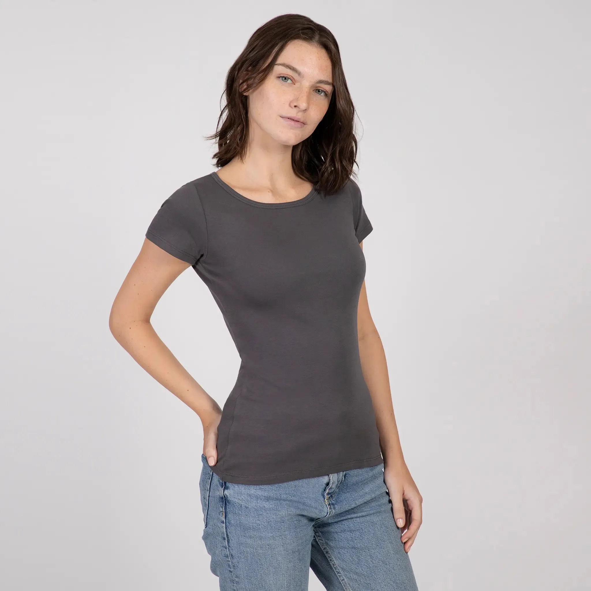 Mix 4 Pack - Women's Organic Crew Neck, V-Neck, Tank Top, & Long Sleeve