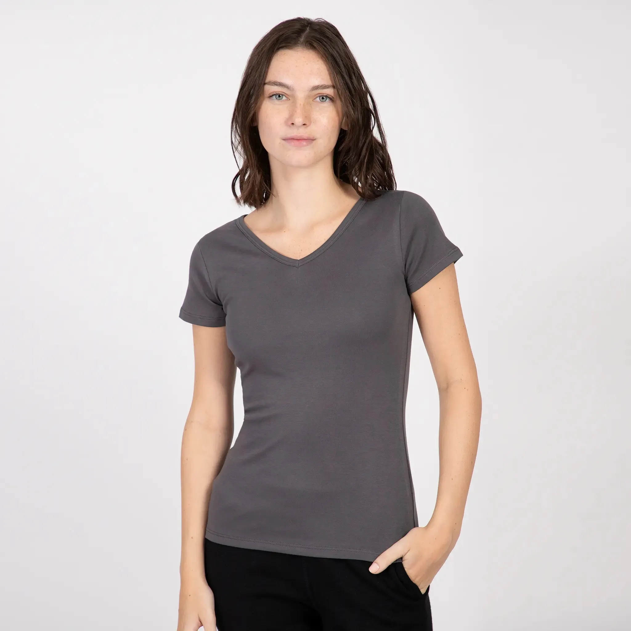 Mix 4 Pack - Women's Organic Crew Neck, V-Neck, Tank Top, & Long Sleeve