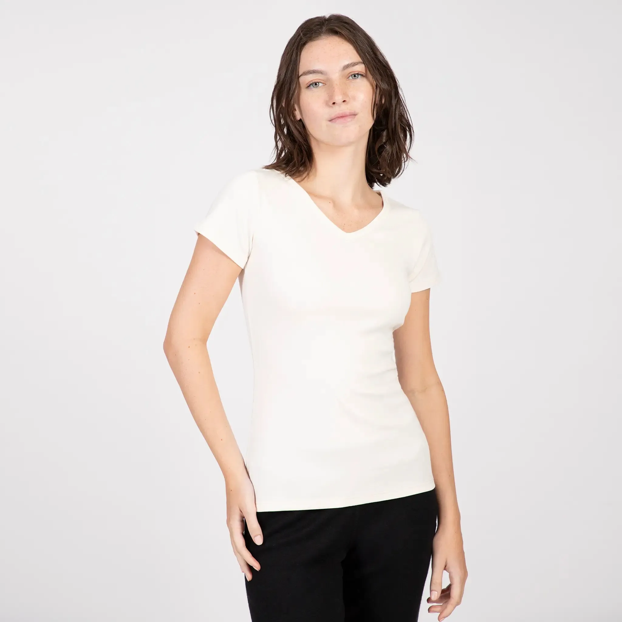 Mix 4 Pack - Women's Organic Crew Neck, V-Neck, Tank Top, & Long Sleeve