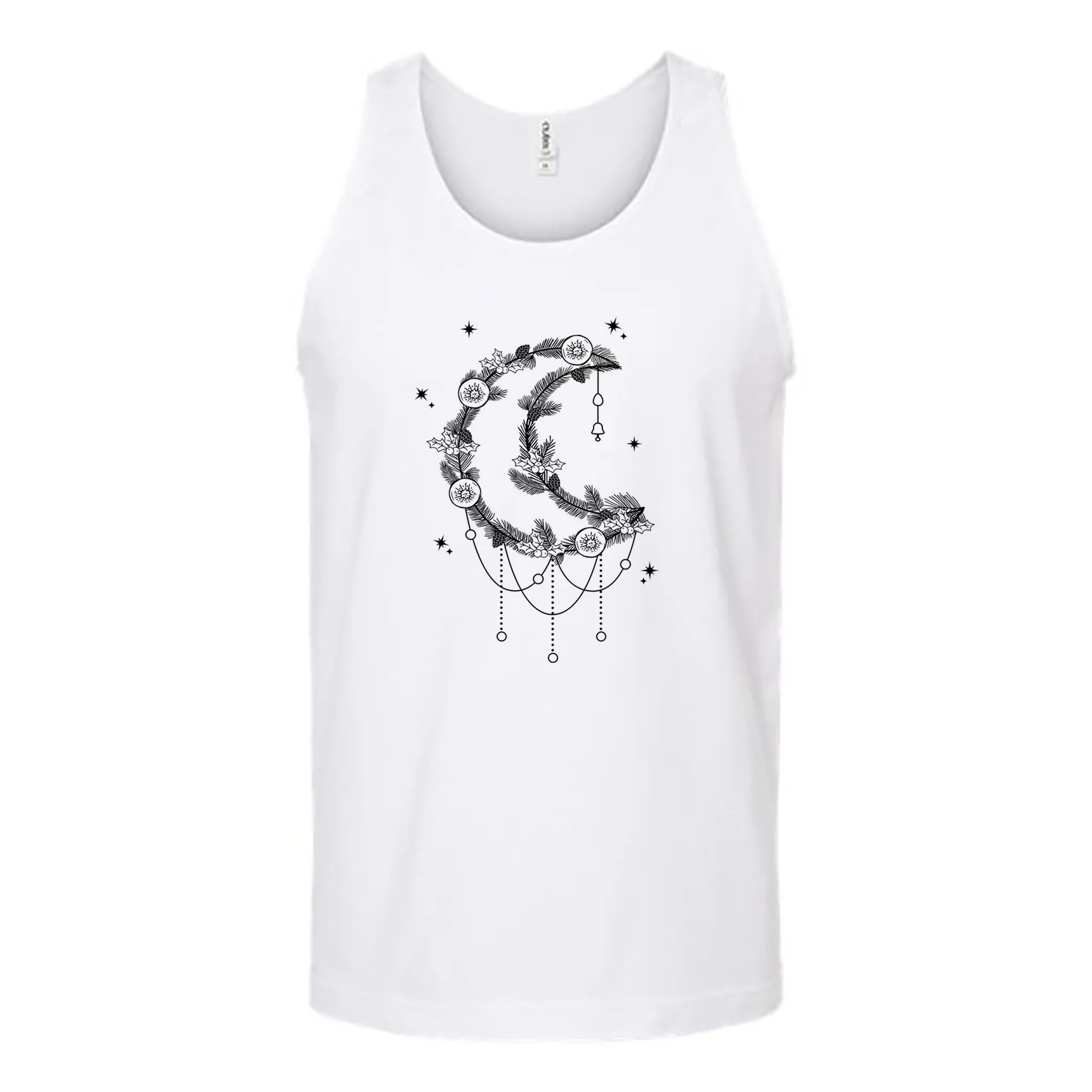 Moonlight Winter Wreath Unisex Tank Top