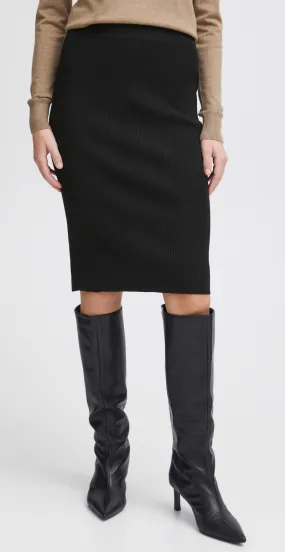 Morla pencil skirt sort