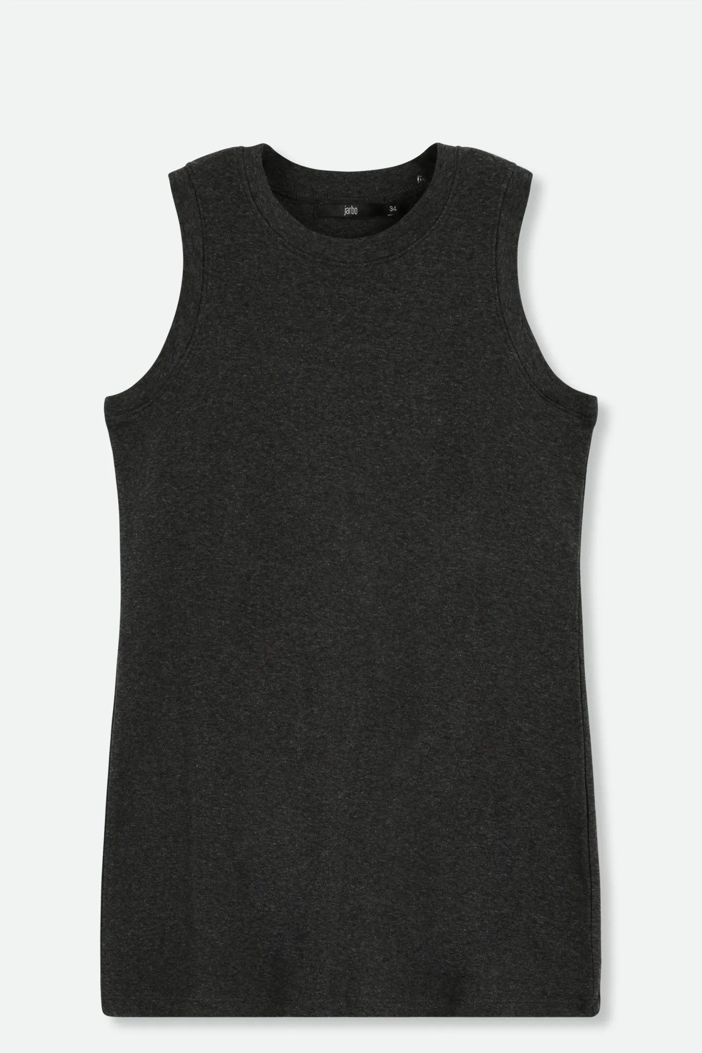 MUSCLE TANK IN HEATHERED PIMA STRETCH