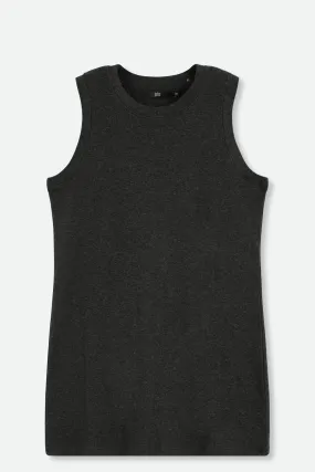 MUSCLE TANK IN HEATHERED PIMA STRETCH