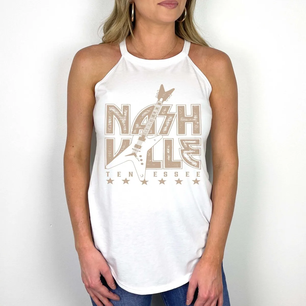 Nashville Tennessee Guitar High Neck Tank