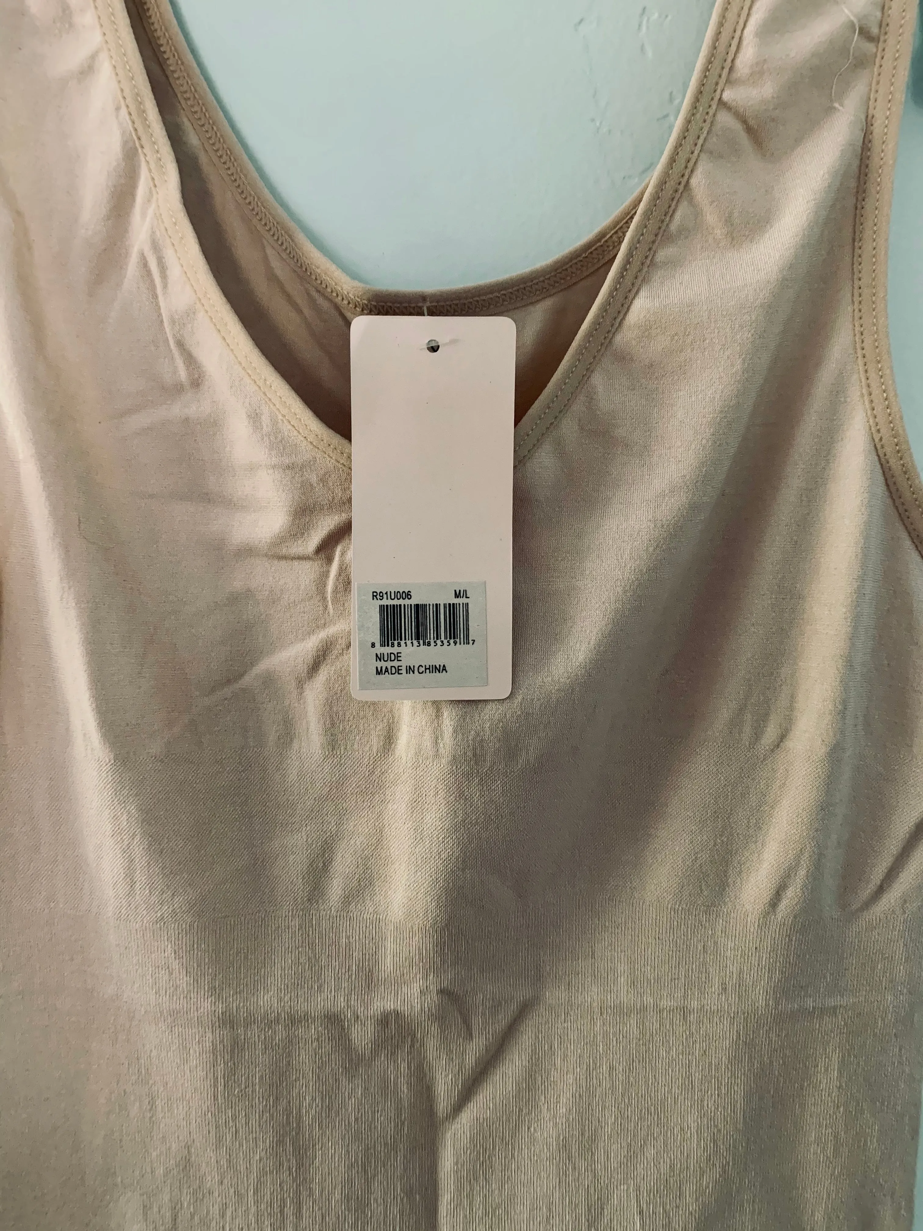 Nearly Nude Smoothing V-Neck Compression Cami Tank Top