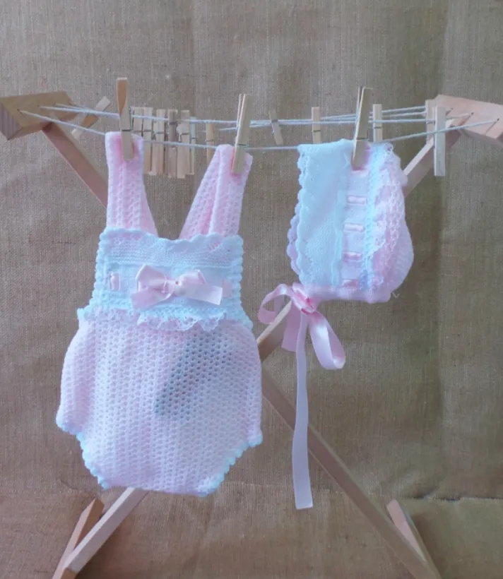 Nini Pink and White Bloomer Set