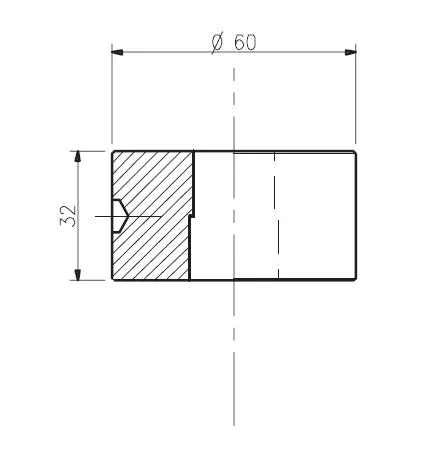 NO.8 OBLONG DIE 22.7 X 40.7