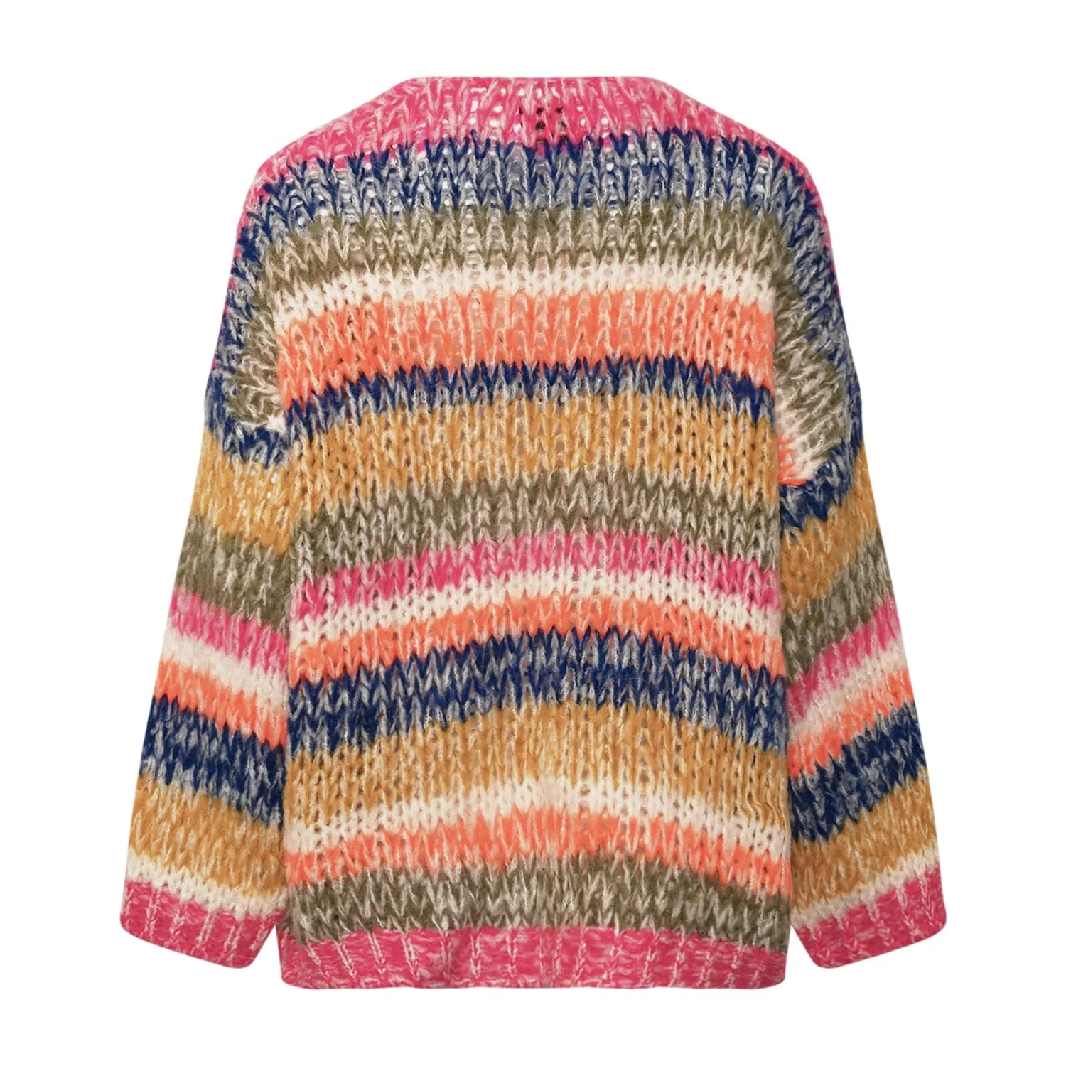 Noella - Krissa Knit Cardigan - 1095 Tundra Stripe