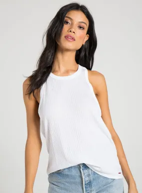 n:PHILANTHROPY - Dot Tank Top in White