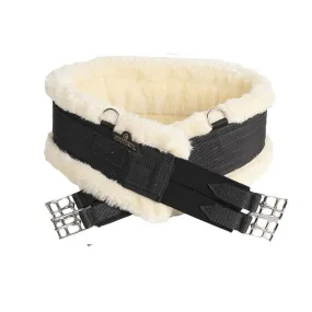 NYLON  SHEEPSKIN GIRTH BY KENTUCKY COL. BLACK