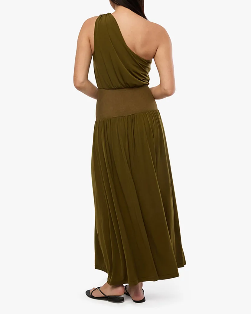 One Shoulder Maxi Dress