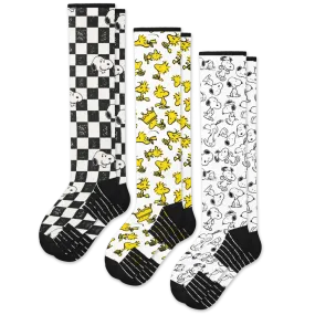 Original Peanuts Compression Socks Bundle 3-Pack