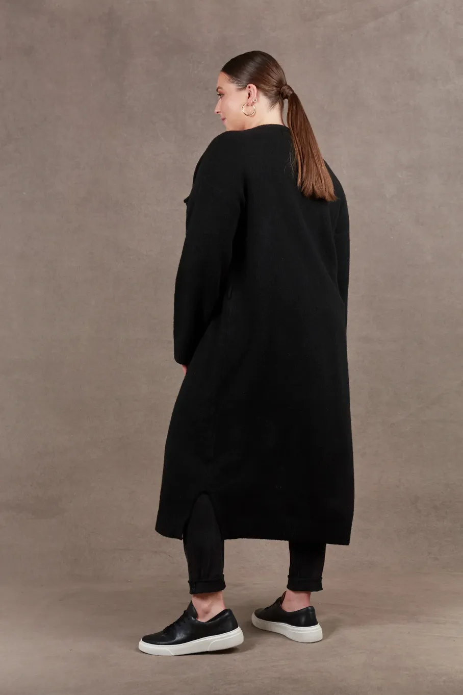 Paarl Longline Cardigan, Black